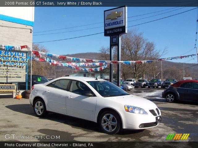 2008 Pontiac G6 GT Sedan in Ivory White