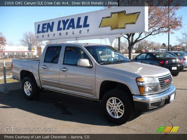 2009 GMC Canyon SLE Crew Cab 4x4 in Silver Birch Metallic