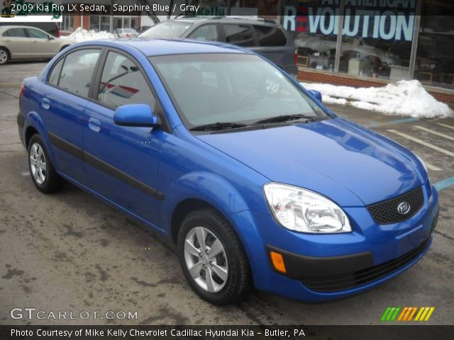 2009 Kia Rio LX Sedan in Sapphire Blue