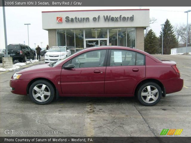 2006 Saturn ION 3 Sedan in Berry Red