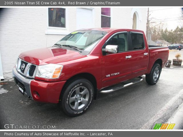 2005 Nissan Titan SE Crew Cab 4x4 in Red Brawn