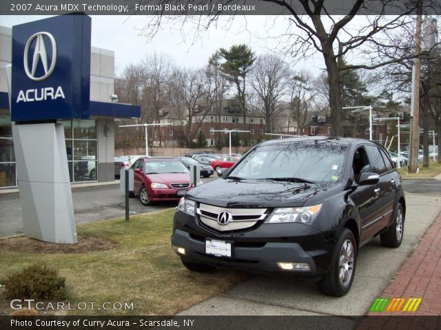 2007 Acura MDX Technology in Formal Black Pearl