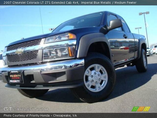 2007 Chevrolet Colorado LT Z71 Extended Cab 4x4 in Imperial Blue Metallic