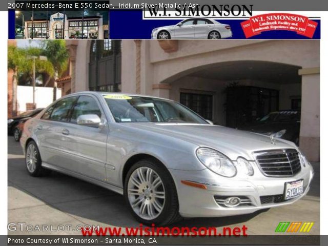 2007 Mercedes-Benz E 550 Sedan in Iridium Silver Metallic