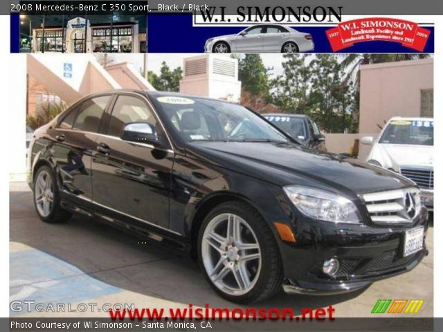 2008 Mercedes-Benz C 350 Sport in Black