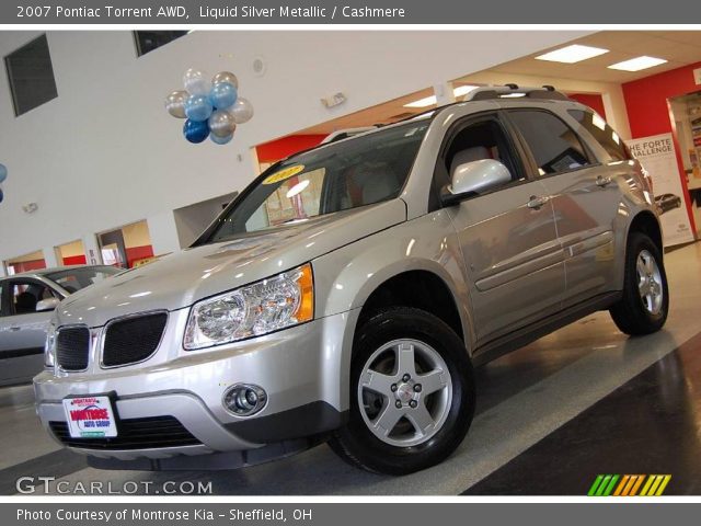 2007 Pontiac Torrent AWD in Liquid Silver Metallic