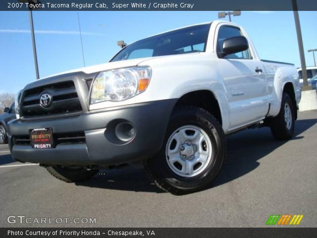2007 Toyota Tacoma Regular Cab in Super White