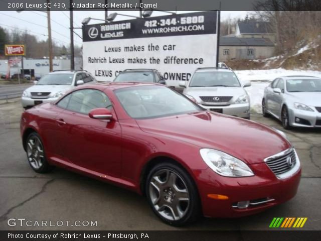 2006 Lexus SC 430 in Matador Red Metallic