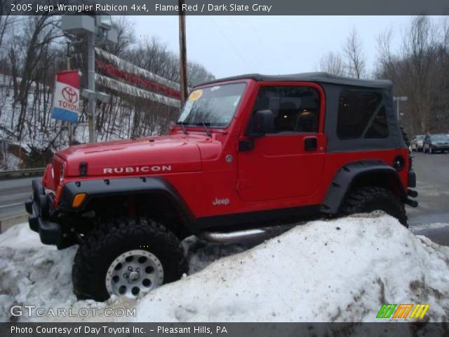 2005 Jeep Wrangler Rubicon 4x4 in Flame Red