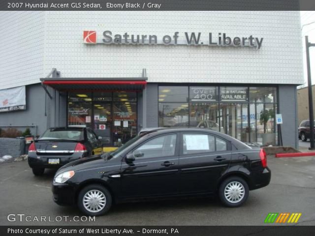 2007 Hyundai Accent GLS Sedan in Ebony Black