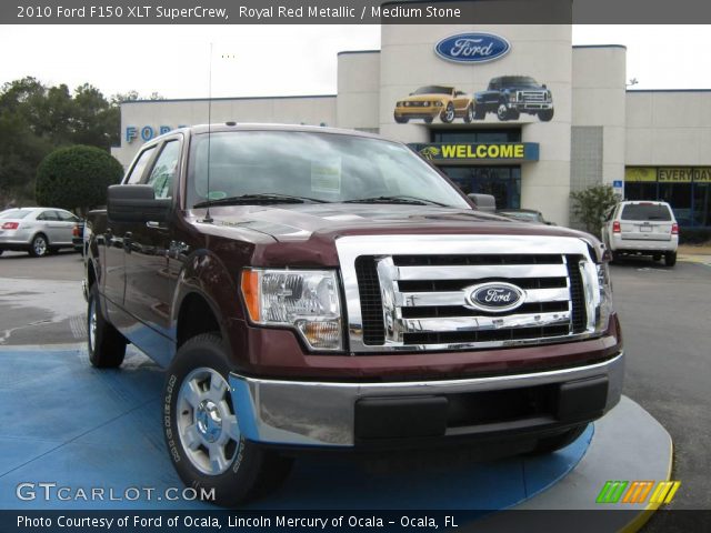 2010 Ford F150 XLT SuperCrew in Royal Red Metallic