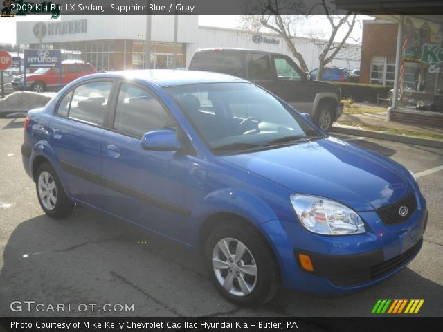2009 Kia Rio LX Sedan in Sapphire Blue