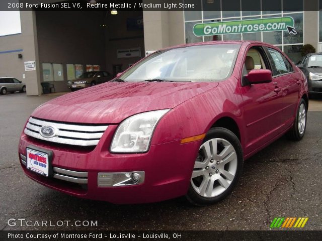 2008 Ford Fusion SEL V6 in Redfire Metallic