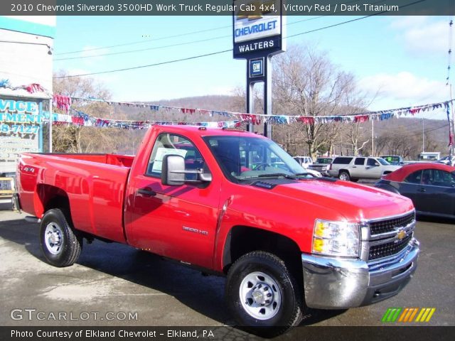 2010 Chevrolet Silverado 3500HD Work Truck Regular Cab 4x4 in Victory Red