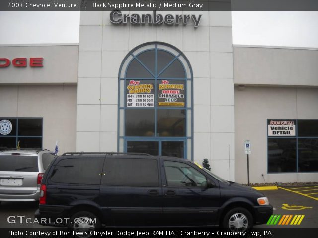 2003 Chevrolet Venture LT in Black Sapphire Metallic