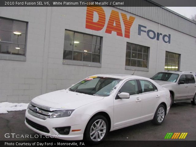 2010 Ford Fusion SEL V6 in White Platinum Tri-coat Metallic