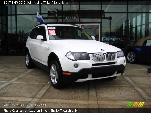 2007 BMW X3 3.0si in Alpine White