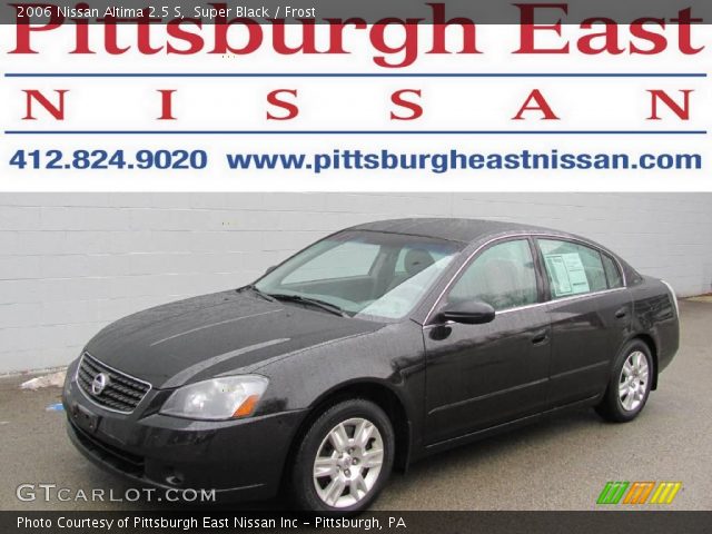 2006 Nissan Altima 2.5 S in Super Black