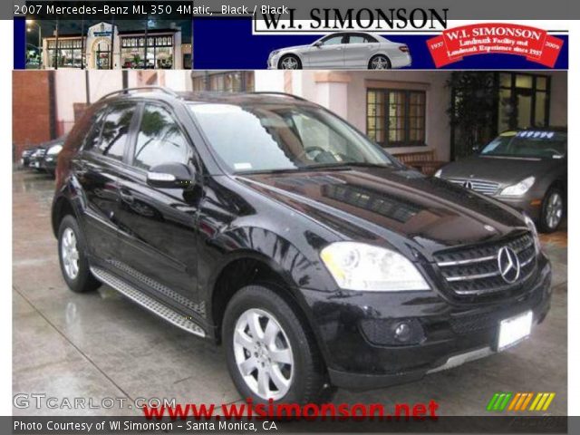 2007 Mercedes-Benz ML 350 4Matic in Black