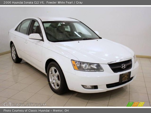 2006 Hyundai Sonata GLS V6 in Powder White Pearl