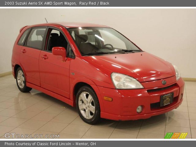 2003 Suzuki Aerio SX AWD Sport Wagon in Racy Red