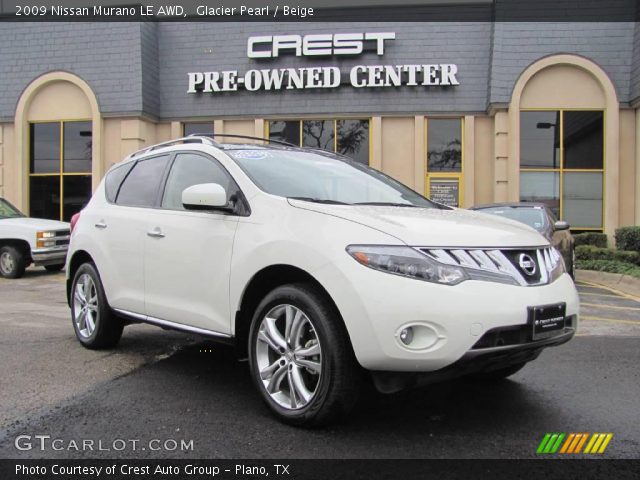 2009 Nissan Murano LE AWD in Glacier Pearl
