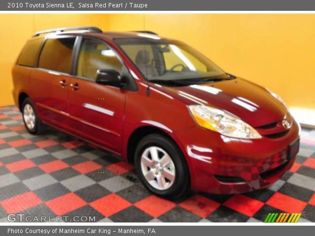 2010 Toyota Sienna LE in Salsa Red Pearl