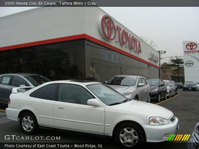2000 Honda Civic EX Coupe in Taffeta White