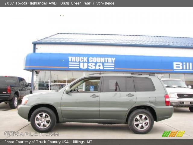 2007 Toyota Highlander 4WD in Oasis Green Pearl