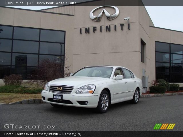 2005 Infiniti Q 45 in Ivory Pearl White