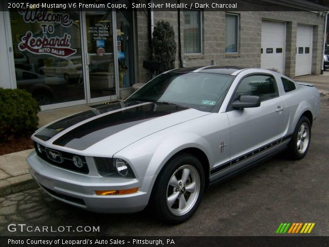 Satin Silver Metallic 2007 Ford Mustang V6 Premium Coupe