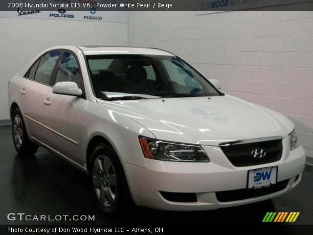 2008 Hyundai Sonata GLS V6 in Powder White Pearl