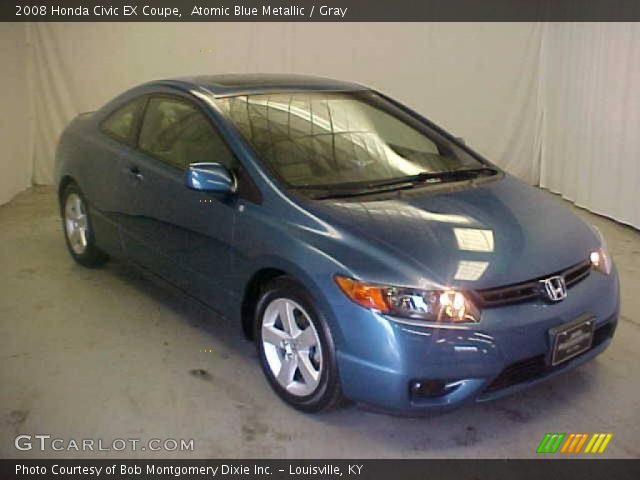 2008 Honda Civic EX Coupe in Atomic Blue Metallic