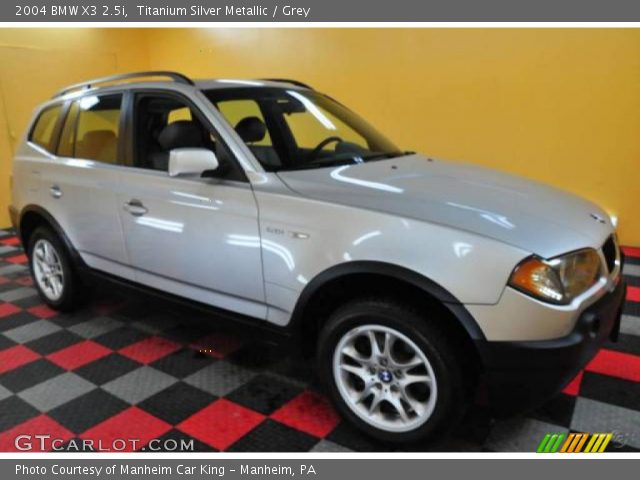 2004 BMW X3 2.5i in Titanium Silver Metallic
