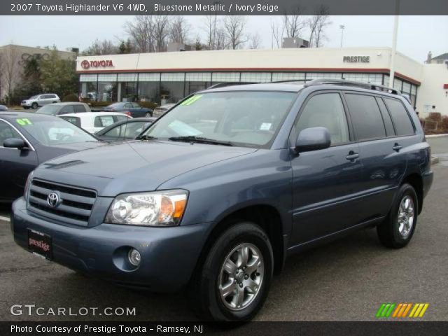 2007 Toyota Highlander V6 4WD in Bluestone Metallic