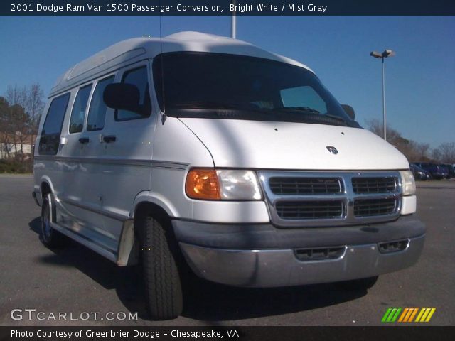 2001 Dodge Ram Van 1500 Passenger Conversion in Bright White