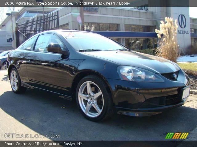 Nighthawk Black Pearl 2006 Acura RSX Type S Sports Coupe with Ebony interior