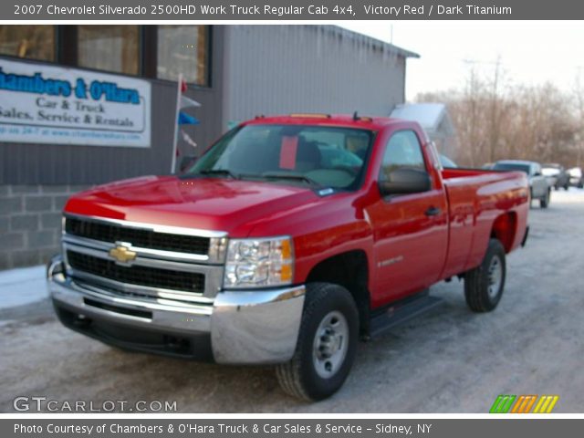 2007 Chevrolet Silverado 2500HD Work Truck Regular Cab 4x4 in Victory Red