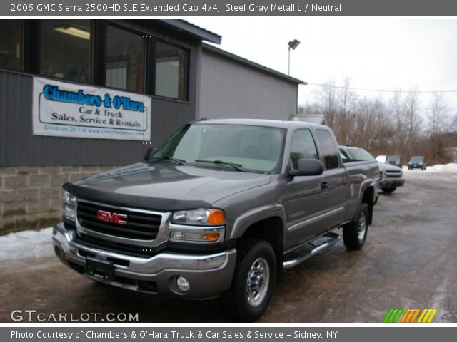 2006 GMC Sierra 2500HD SLE Extended Cab 4x4 in Steel Gray Metallic