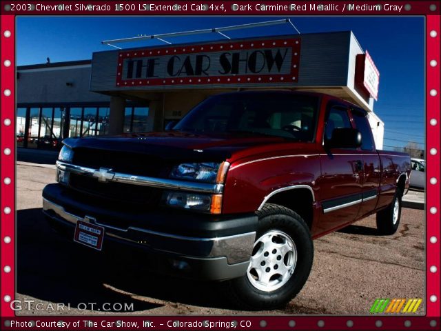 2003 Chevrolet Silverado 1500 LS Extended Cab 4x4 in Dark Carmine Red Metallic