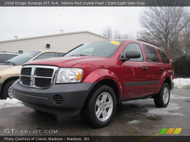 2008 Dodge Durango SXT 4x4 in Inferno Red Crystal Pearl