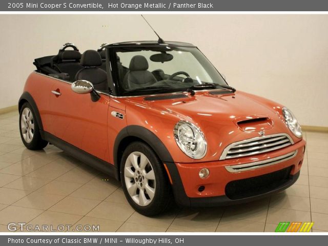 2005 Mini Cooper S Convertible in Hot Orange Metallic
