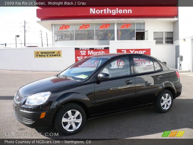 2009 Kia Rio LX Sedan in Midnight Black