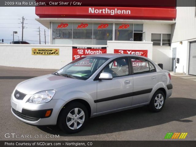 2009 Kia Rio LX Sedan in Clear Silver