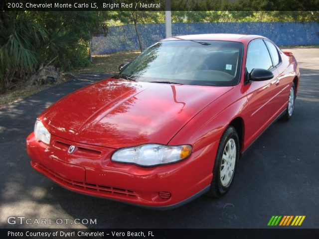 2002 Chevrolet Monte Carlo LS in Bright Red