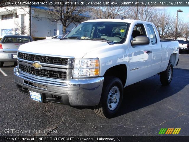2007 Chevrolet Silverado 2500HD Work Truck Extended Cab 4x4 in Summit White