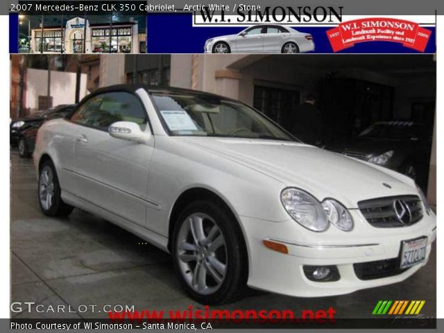 2007 Mercedes-Benz CLK 350 Cabriolet in Arctic White