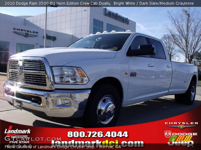 2010 Dodge Ram 3500 Big Horn Edition Crew Cab Dually in Bright White