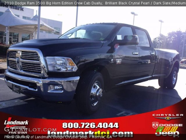 2010 Dodge Ram 3500 Big Horn Edition Crew Cab Dually in Brilliant Black Crystal Pearl