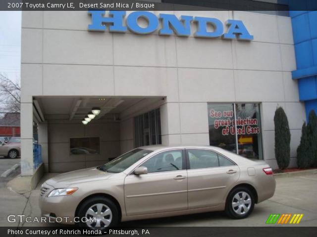 2007 Toyota Camry LE in Desert Sand Mica
